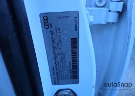 2016 Audi A3 Premium z USA, uszkodzony, nr VIN WAUA7GFF5G1036675